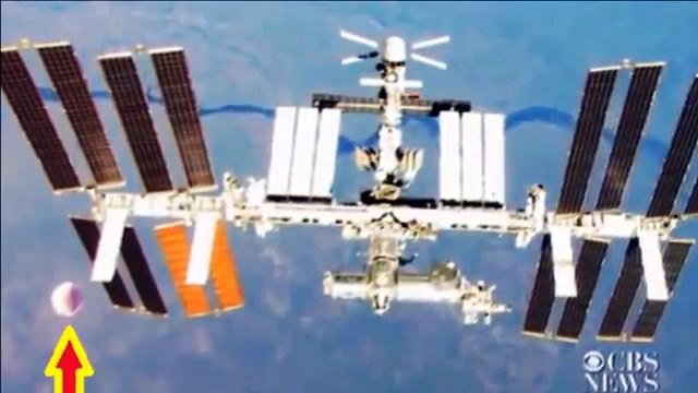 Gigantic UFO Spotted Near ISS- Conspiracy Theories Abound Over Video Clip- Alien UFO Cover-Up