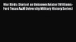 Download War Birds: Diary of an Unknown Aviator (Williams-Ford Texas A&M University Military