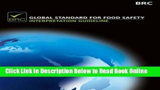 Download Brc Global Standard for Food Safety: Interpretation Guideline, Issue 6  Ebook Free