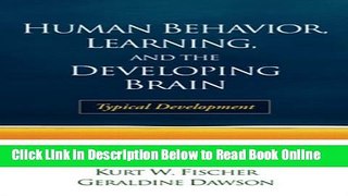 Read Human Behavior, Learning, and the Developing Brain: Typical Development  Ebook Online