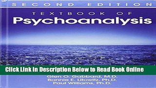 Download Textbook of Psychoanalysis  PDF Free