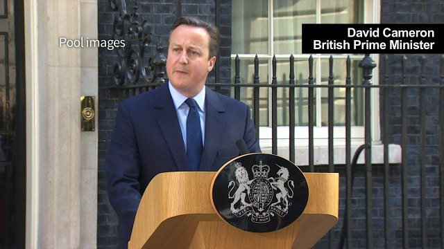 British PM David Cameron resigns after Brexit vote