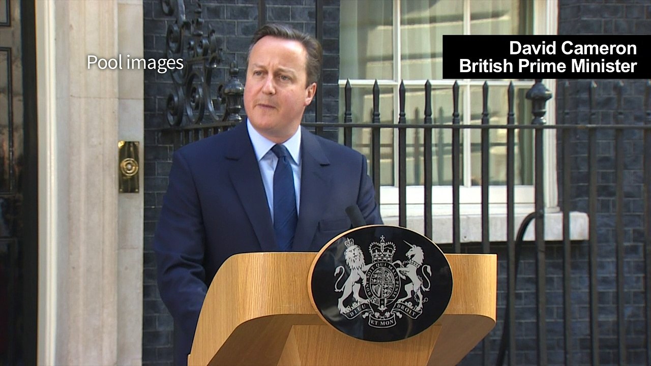 British PM David Cameron resigns after Brexit vote