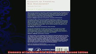 behold  Elements of Financial Risk Management Second Edition