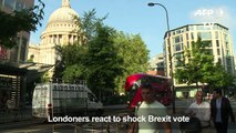 Londoners react to Brexit vote