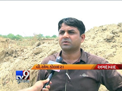Ahmedabad - Earth movers, dumpers used in illegal mining seized - Tv9 Gujarati