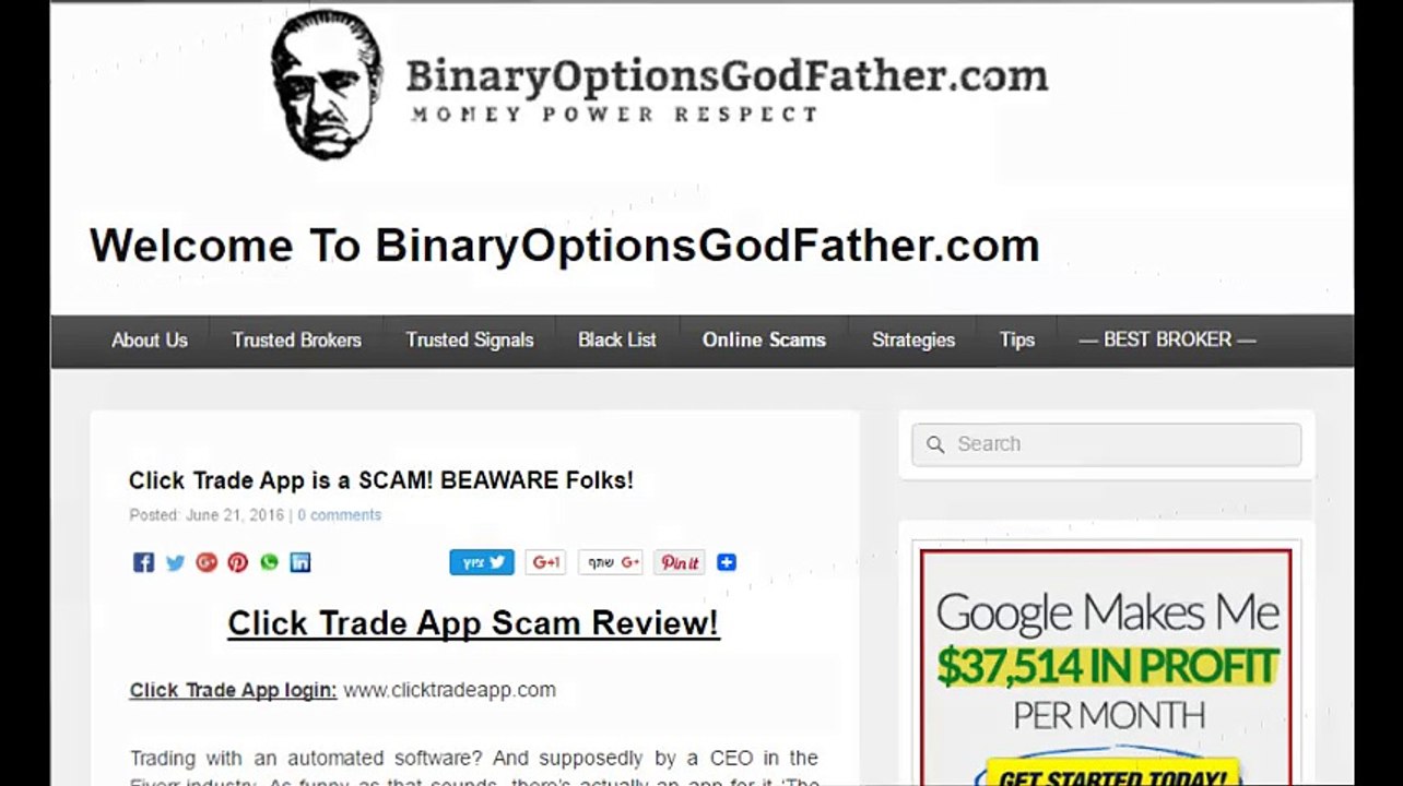 Click Trade App / Software Is a Scam!! Honest Review !