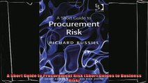 there is  A Short Guide to Procurement Risk Short Guides to Business Risk
