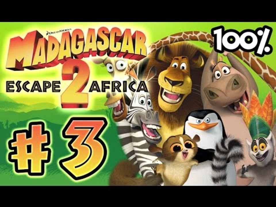 Madagascar Escape 2 Africa Walkthrough Part 3 (X360, PS3, PS2, Wii) 100% Level 3 - Welcome to Africa