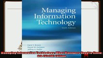 different   Managing Information Technology What Managers Need to Know 6th Sixfth Edition