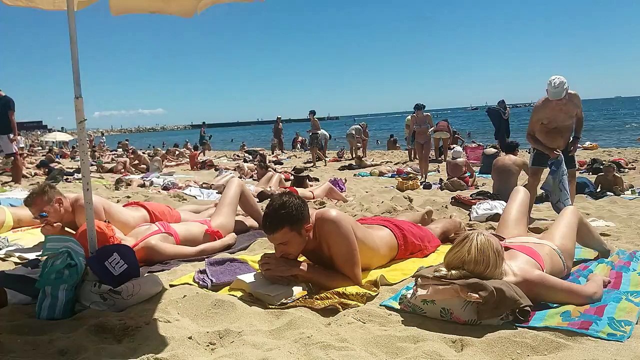 Barcelona beach Barceloneta june 2016