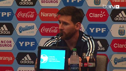 ميسي يتحدث عن حادثة  الاتحاد الأرجنتيني و النهائي