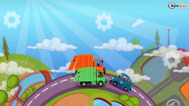 Мусоровоз Уборкин - Грузовики и Планета Аква. МУЛЬТИКИ про машинки. Видео для детей
