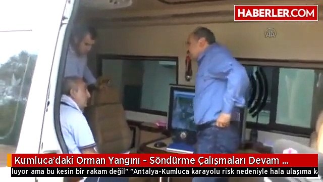 Kumluca'daki Orman Yangını - Söndürme Çalışmaları Devam Ediyor