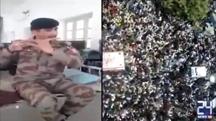 Pakistan Army Soldier Presenting A Superb Flute Tribute To Amjad Sabri