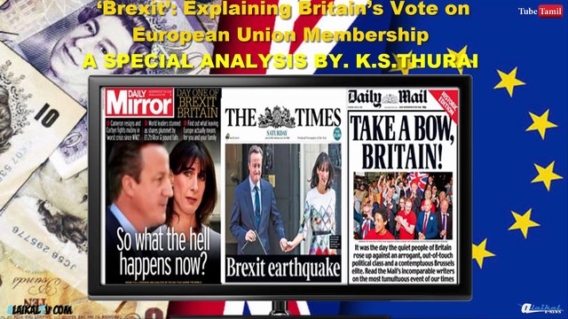 Brexit Explaining Britain’s Vote on European Union Membership