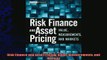 behold  Risk Finance and Asset Pricing Value Measurements and Markets