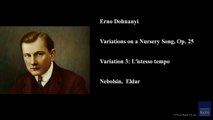 Erno Dohnanyi, Variations on a Nursery Song, Op. 25, Variation 3: L'istesso tempo