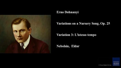 Erno Dohnanyi, Variations on a Nursery Song, Op. 25, Variation 3: L'istesso tempo