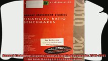 different   Annual Statement Studies Financial Ratio Bechmarks 20102011 The Risk Management