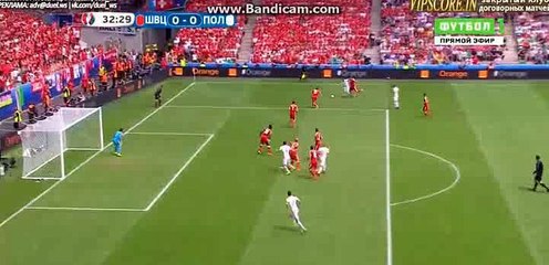 Arkadiusz Milik Big Miss - Switzerland vs Poland - EURO 2016 - 25/06/2016 HD