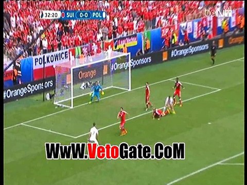ميليك يهدر فرصه التقدم لـ بولندا امام سويسرا