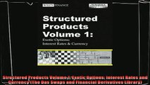 behold  Structured Products Volume 1 Exotic Options Interest Rates and Currency The Das Swaps
