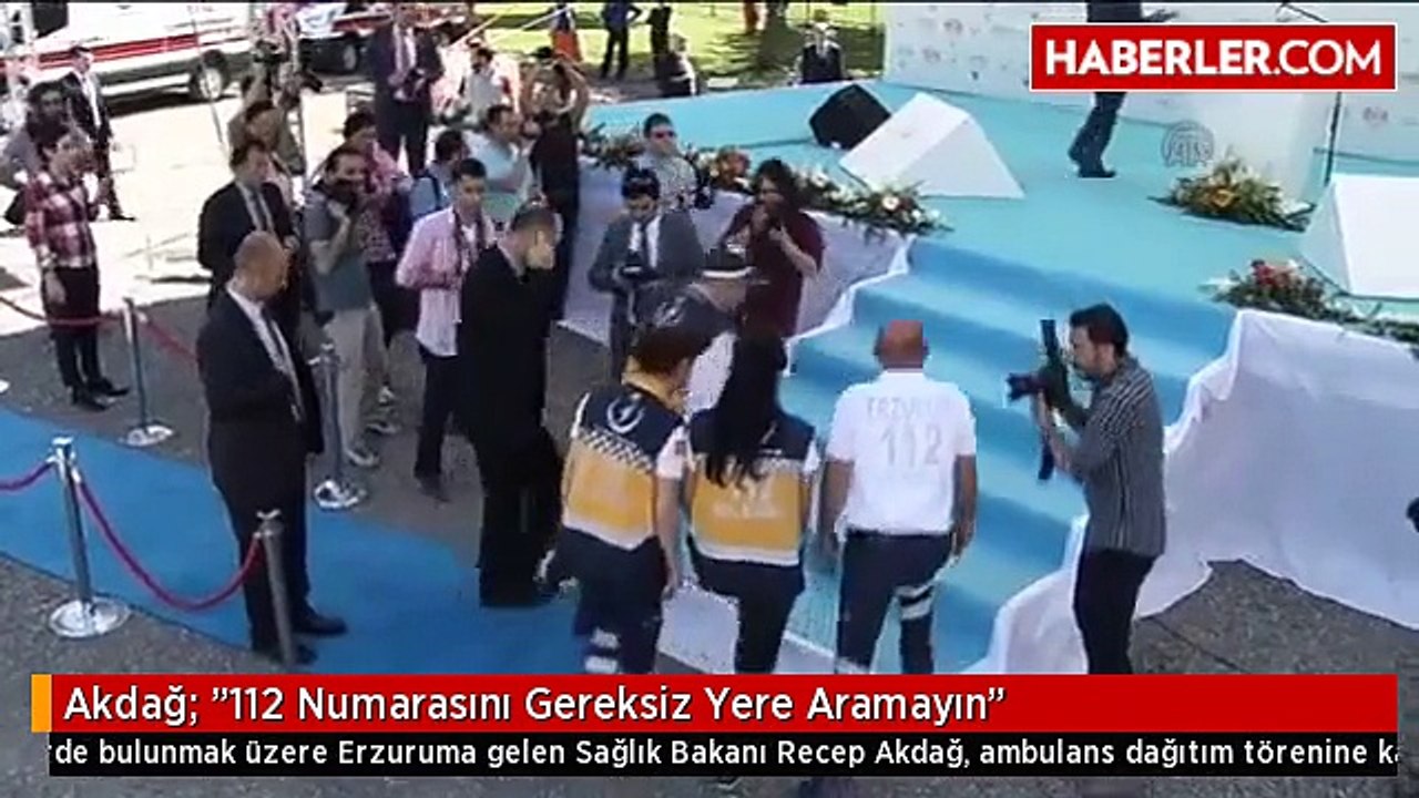 Akdağ: "112 Numarasını Gereksiz Yere Aramayın"