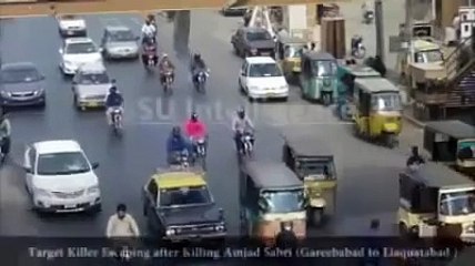 CCTV Footage Killers Of Amjad Sabri  Liaquatabad  Karachi