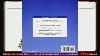complete  International Business A Managerial Perspective 8th Edition