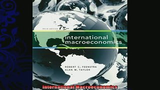 different   International Macroeconomics