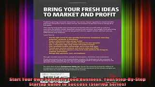 READ book  Start Your Own Specialty Food Business Your StepByStep Startup Guide to Success Full EBook