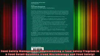 READ book  Food Safety Management Implementing a Food Safety Program in a Food Retail Business Food Full EBook