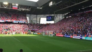 Poland Fans winning party Quarterfinal - Poland vs Switzerland EURO2016