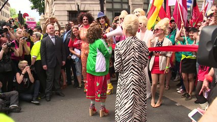 Absolutely Fabulous stars Patsy and Edina open London Pride