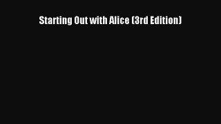 Read Books Starting Out with Alice (3rd Edition) ebook textbooks