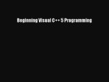 Read Beginning Visual C   5 Programming Ebook Free