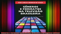 READ book  Gêneros e formatos na televisão brasileira Portuguese Edition Full Ebook Online Free