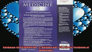 READ book  GoldmanCecil Medicine  2Volume Set 25e Cecil Textbook of Medicine  DOWNLOAD ONLINE