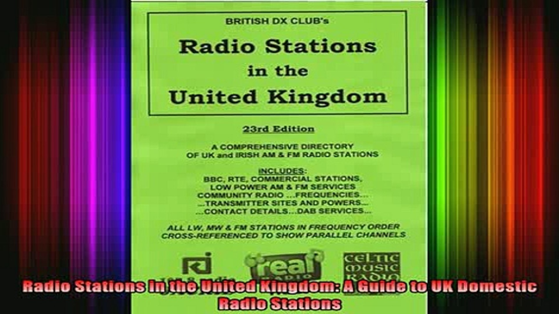 READ FREE FULL EBOOK DOWNLOAD Radio Stations in the United Kingdom A Guide  to UK Domestic Radio Stations Full Ebook Online Free - video Dailymotion