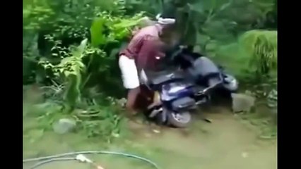 funny bike stunt fails in India