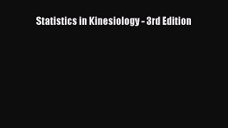 Download Book Statistics in Kinesiology - 3rd Edition PDF Online