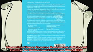 complete  International Human Resource Management Policies and Practices for Multinational