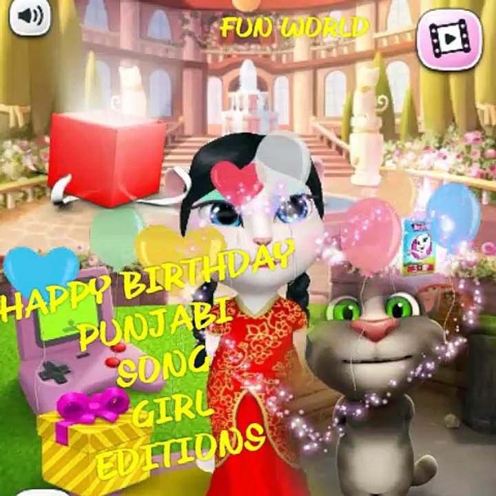Talking Tom and Angela Punjabi very funny worlds best birthday song ever Part 2