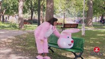 Sexy Mascot Pees Like a Man Prank - Just For Laughs Gags