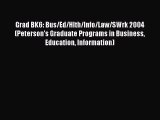 [PDF] Grad BK6: Bus/Ed/Hlth/Info/Law/SWrk 2004 (Peterson's Graduate Programs in Business Education