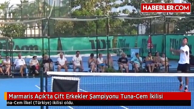 Marmaris Açık'ta Çift Erkekler Şampiyonu Tuna-Cem İkilisi