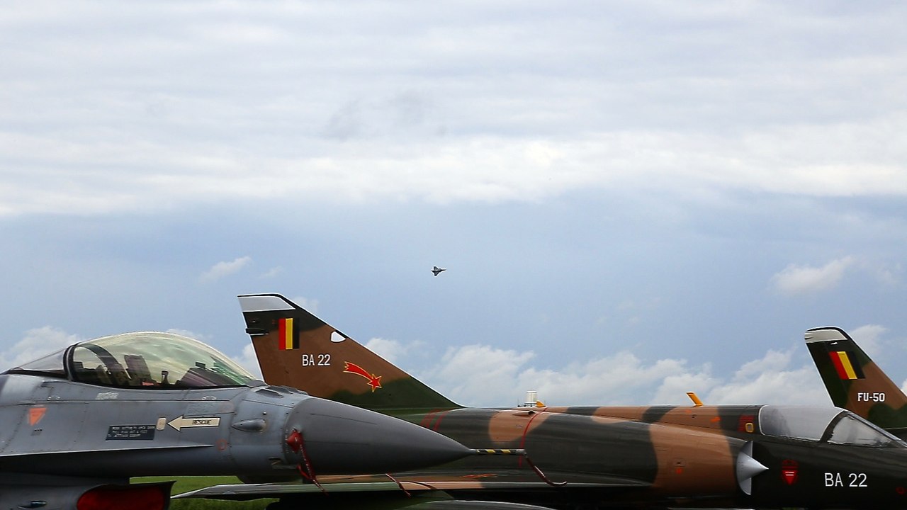 Démonstration du Rafale à Florennes