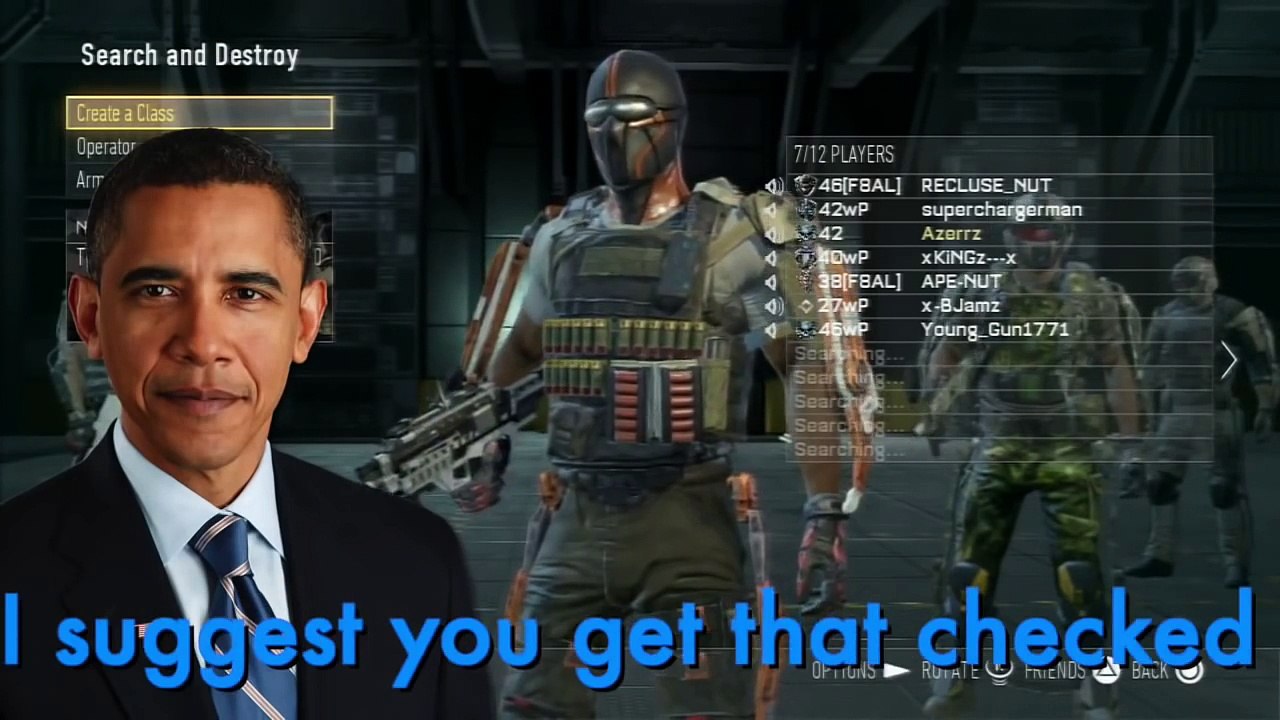 OBAMA PLAYS ADVANCED WARFARE! - (Funny VOICE Trolling)