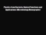 Read Plastics from Bacteria: Natural Functions and Applications (Microbiology Monographs) Ebook